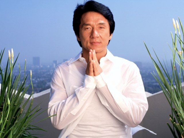 Jackie Chan in White shirt